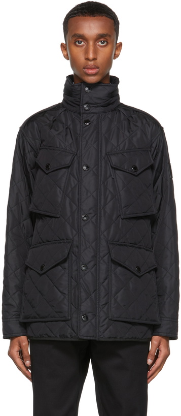 Photo: Burberry Black Quilted Field Jacket
