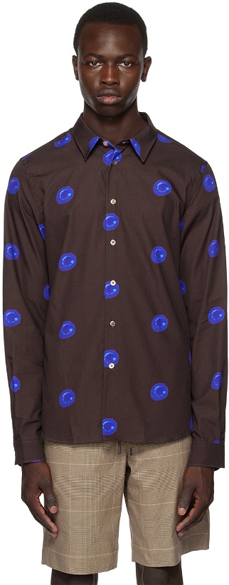 Photo: PS by Paul Smith Burgundy Printed Shirt