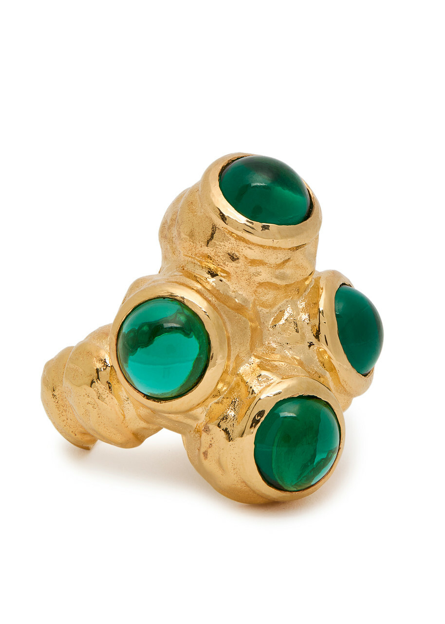Joanna Laura Constantine Statement 18kt Gold-plated Ring