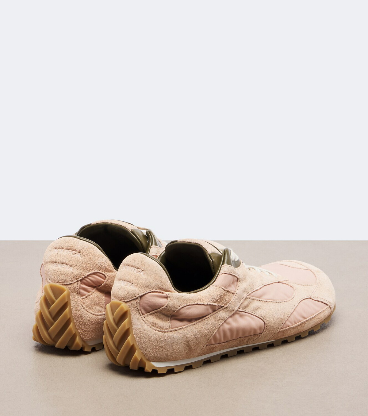 Bottega Veneta Orbit Flash suede-trimmed sneakers