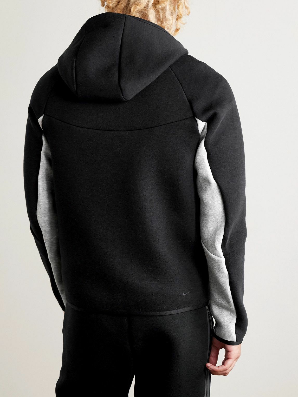Nike - Windrunner Logo-Print Cotton-Blend Tech Fleece Zip-Up