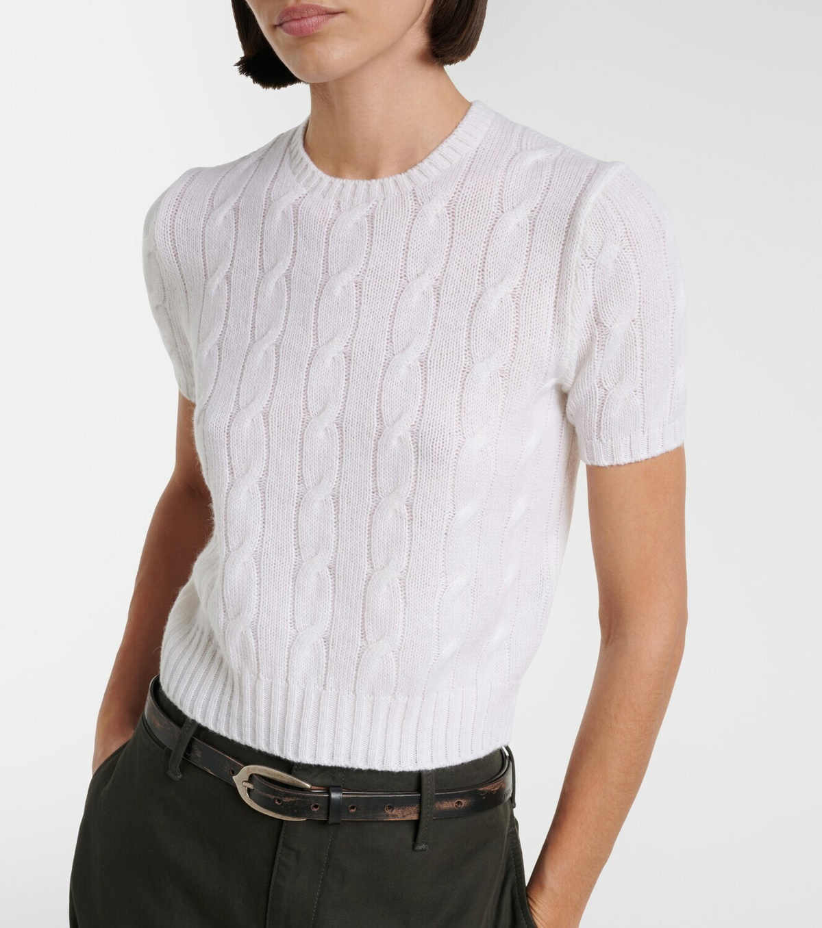 Ralph Lauren Collection Cable-knit cashmere sweater