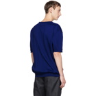 Issey Miyake Men Blue Wrinkle Knit T-Shirt