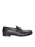 Gucci Black Leather Loafers