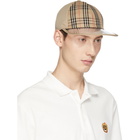 Burberry Tan PVC Brim Check Cap