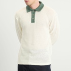 Palmes Men's Knitted Rugby Shirt in Off-White