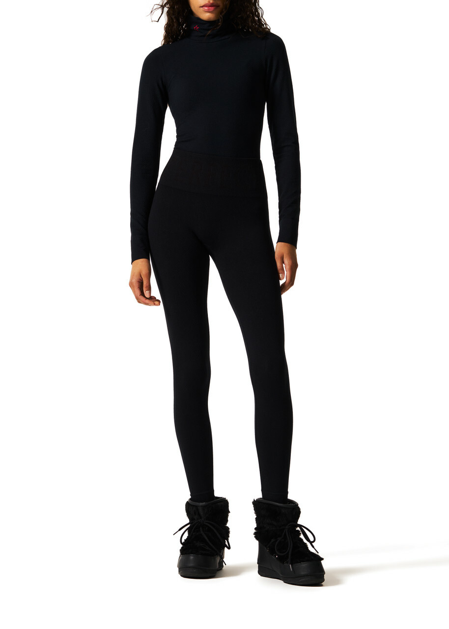 Perfect Moment Seamless Thermal Leggings Black