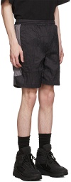 C2H4 Black Nylon Shorts