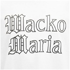 Wacko Maria Men's Heavyweight Gothic Logo T-Shirt in White
