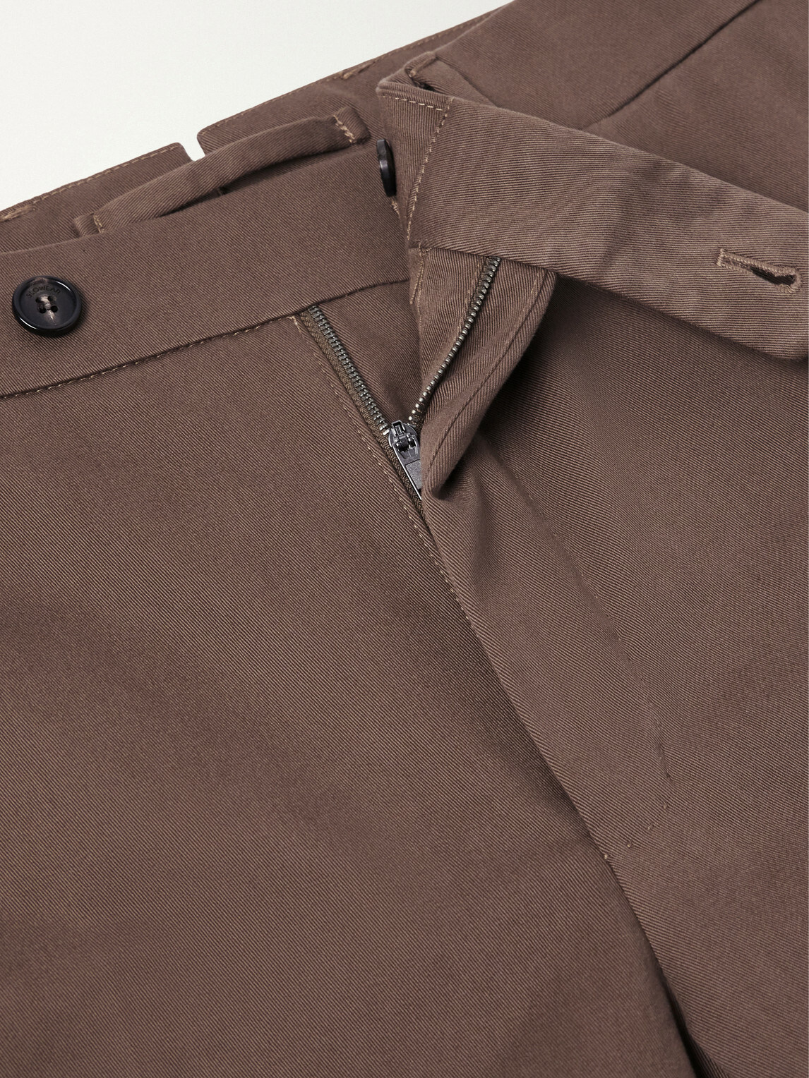 Slowear - Straight-Leg Stretch-Cotton Gabardine Trousers - Brown