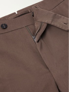 Slowear - Straight-Leg Stretch-Cotton Gabardine Trousers - Brown