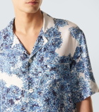 Givenchy Couture Seam silk twill bowling shirt