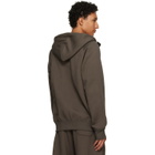 sacai Khaki Cotton Jersey Hoodie
