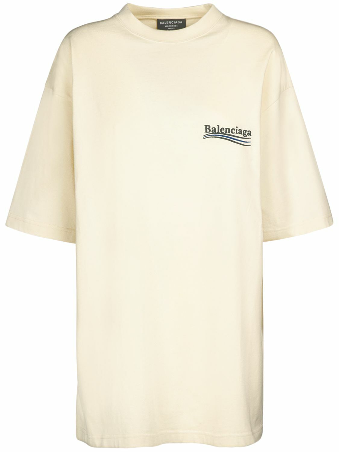 BALENCIAGA - Political Campaign Cotton T-shirt Balenciaga