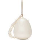 Simone Rocha Off-White Large Pearl Egg Bag