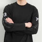 Y-3 Men's x Mercedes F1 Chaos Long Sleeve T-Shirt in Black