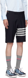 Thom Browne Navy 4-Bar Shorts