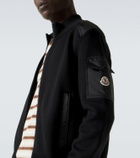 Moncler Tricot down-paneled virgin wool cardigan