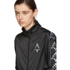 Marcelo Burlon County of Milan Black and White Kappa Edition Tape Track Jacket