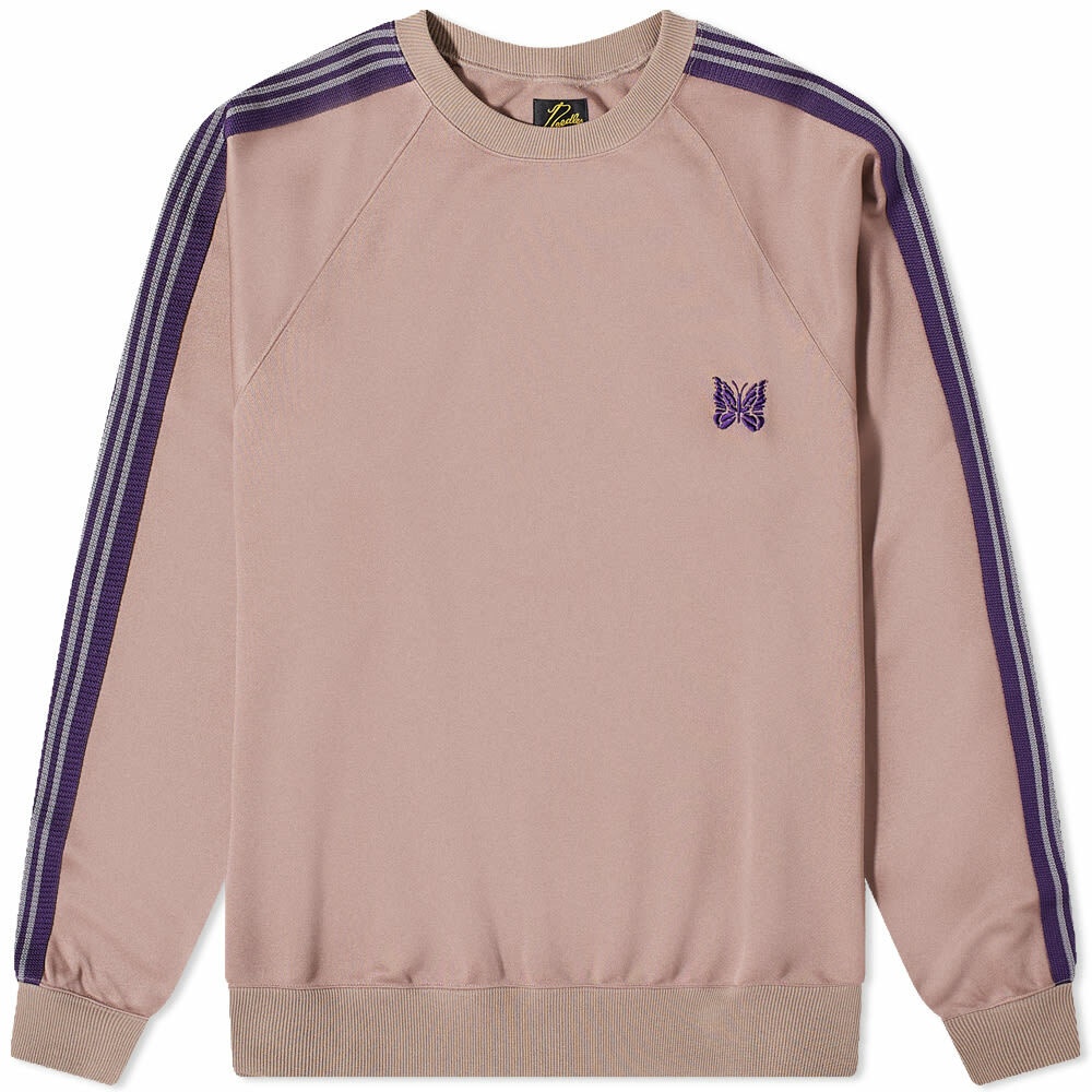 Needles Men's Poly Smooth Crew Sweat in Taupe Needles