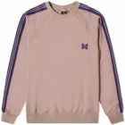 Needles Men's Poly Smooth Crew Sweat in Taupe