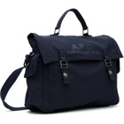 A.P.C. Navy 'Récupération' Messenger Bag