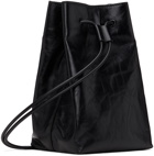 Jil Sander Black Folded Drawstring Pouch