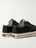 Visvim - Seeger Leather and Rubber-Trimmed Canvas Sneakers - Black