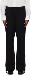 NEEDLES Black Fringed Track Pants