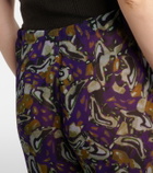 Dries Van Noten Printed wide-leg pants