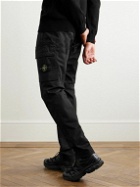 Stone Island - Tapered Stretch-Cotton Cargo Trousers - Black