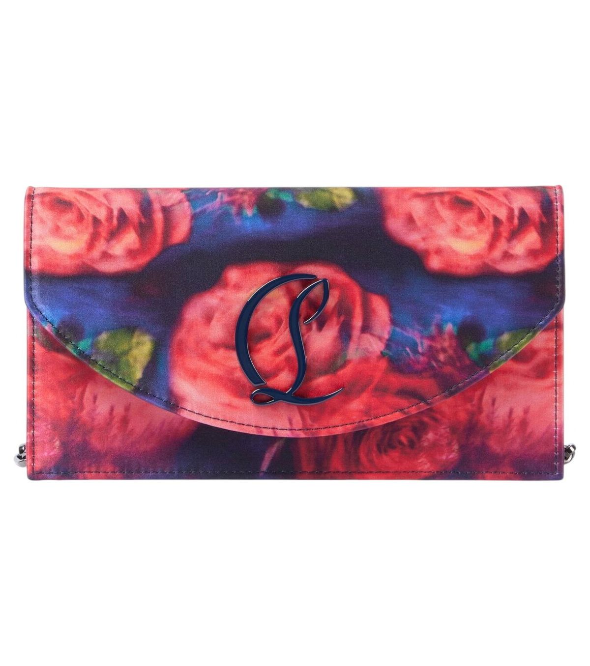 Christian Louboutin Loubi54 floral satin crêpe clutch