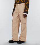 Marni - Wide-leg cotton gabardine cargo pants