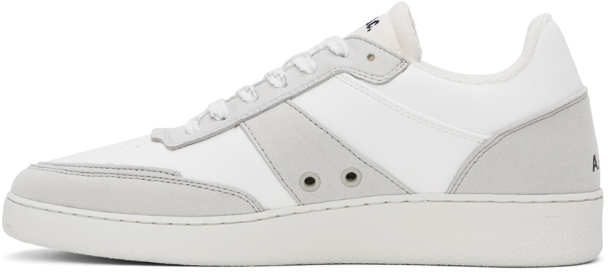 スニーカー A.P.C. Two-tone synthetic leather Plain sneakers White & Gray Plain Sneakers by A.P.C. on Sale