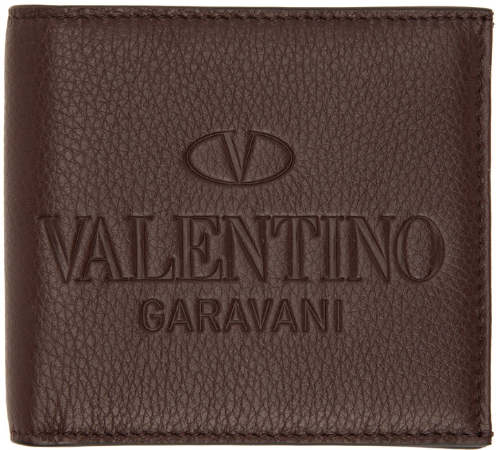 Photo: Valentino Garavani Brown Identity Boifold Wallet