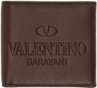 Valentino Garavani Brown Identity Boifold Wallet