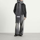 Acne Studios Vally Dip Dye Scarf in Dark Grey 
