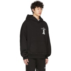 Amiri Black Oversized Daggers Hoodie