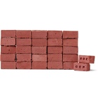 Mini Materials - 50-Pack 1:12 Model Bricks - Red