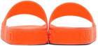 Dolce & Gabbana Orange Tonal Logo Sandals