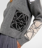 Loewe Anagram cropped wool sweater