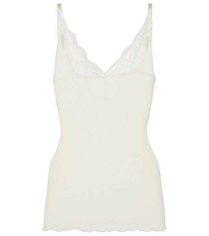 Photo: Saint Laurent Lace-trimmed tank top