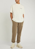 Represent Owners Club Logo-print Cotton Sweatpants Taupe