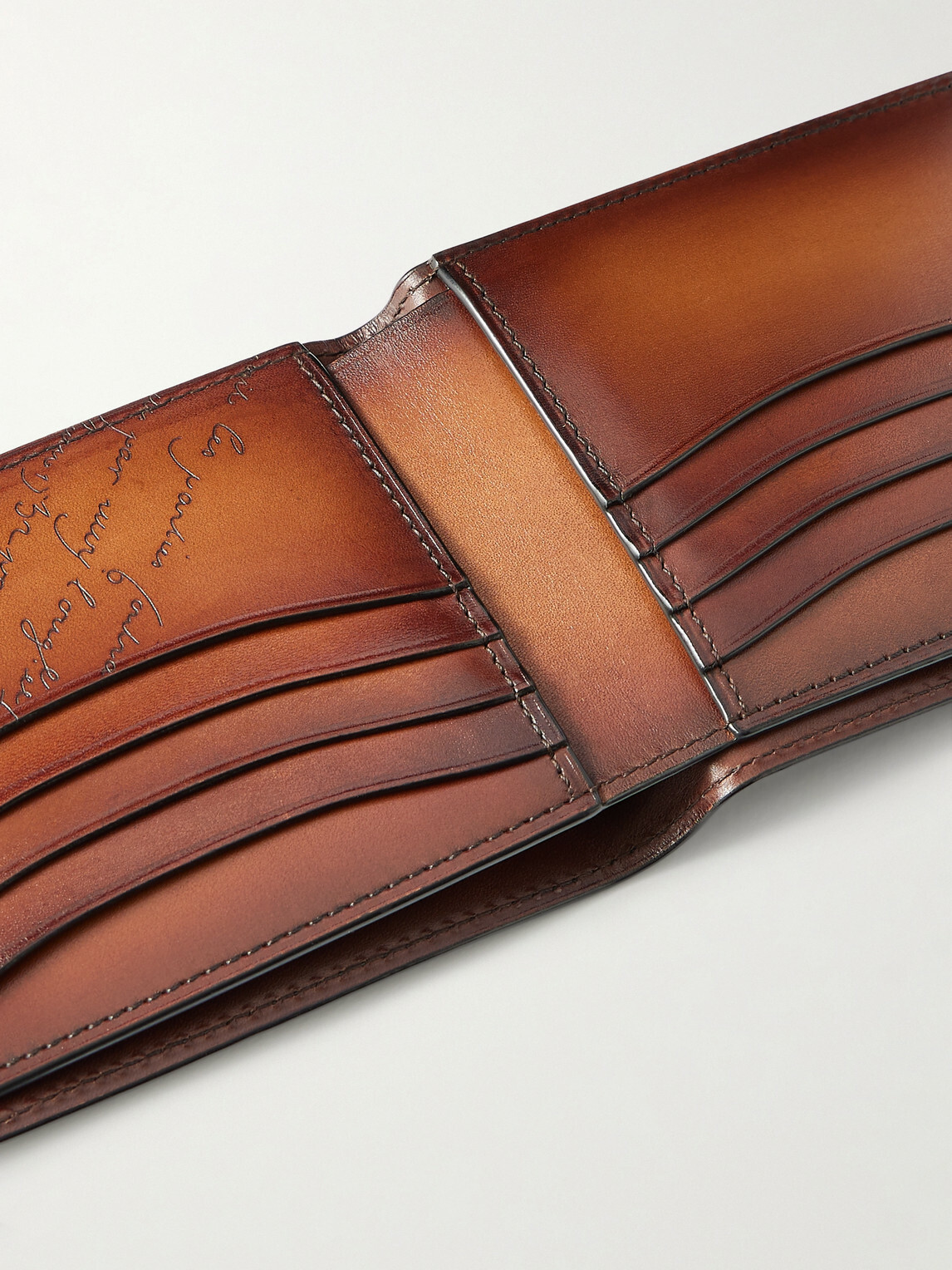 Berluti - Makore Venezia Leather Billfold Wallet