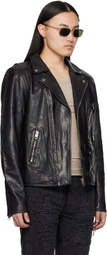 Ksubi Black Capitol Leather Jacket