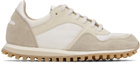 Spalwart White & Taupe Marathon Trail Low Sneakers