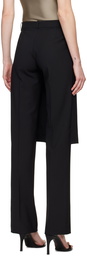 Coperni Black Skirt-Overlay Trousers