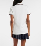 Tory Burch Cotton-blend piqué polo shirt