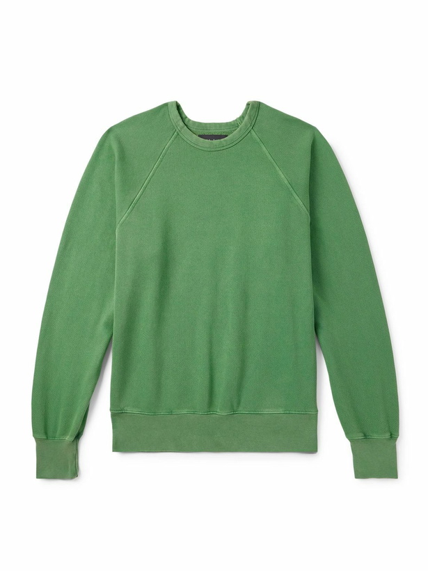 Photo: Les Tien - Cotton-Jersey Sweatshirt - Green