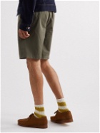 Bellerose - Joel Straight-Leg Cotton-Twill Shorts - Green